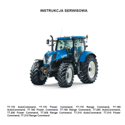 New Holland T7 - Serwisowe instrukcje napraw - książki serwisowe T7.I70 / T7.I85 / T7.200 / T7.2I0 / T7.I70 / T7.I85 / T7.200 / T7.2I0  Auto Power Ran